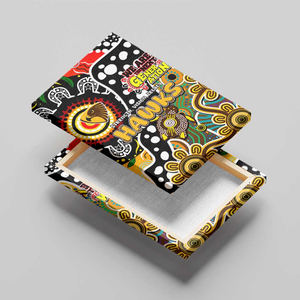 Hawks AFL Celebrating 50 Years of Naidoc Canvas Wall Art NAIDOC Week 2025 Aboriginal