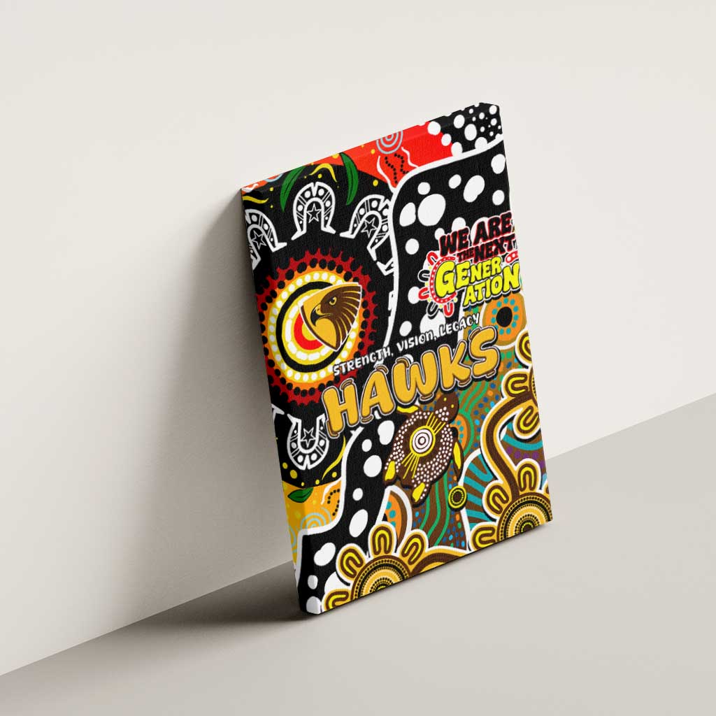 Hawks AFL Celebrating 50 Years of Naidoc Canvas Wall Art NAIDOC Week 2025 Aboriginal
