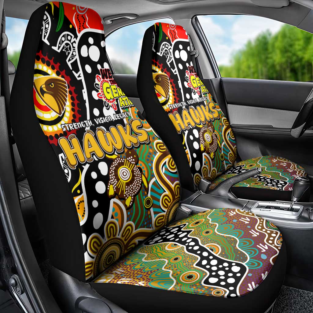 Hawks AFL Celebrating 50 Years of Naidoc Car Seat Cover NAIDOC Week 2025 Aboriginal
