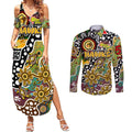Personalised Hawks AFL Celebrating 50 Years of Naidoc Couples Matching Summer Maxi Dress and Long Sleeve Button Shirt NAIDOC Week 2025 Aboriginal