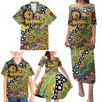 Personalised Hawks AFL Celebrating 50 Years of Naidoc Family Matching Puletasi and Hawaiian Shirt NAIDOC Week 2025 Aboriginal
