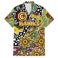 Personalised Hawks AFL Celebrating 50 Years of Naidoc Family Matching Tank Maxi Dress and Hawaiian Shirt NAIDOC Week 2025 Aboriginal