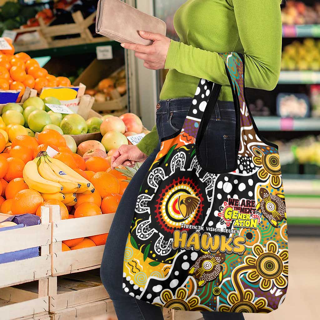 Hawks AFL Celebrating 50 Years of Naidoc Grocery Bag NAIDOC Week 2025 Aboriginal