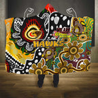 Hawks AFL Celebrating 50 Years of Naidoc Hooded Blanket NAIDOC Week 2025 Aboriginal