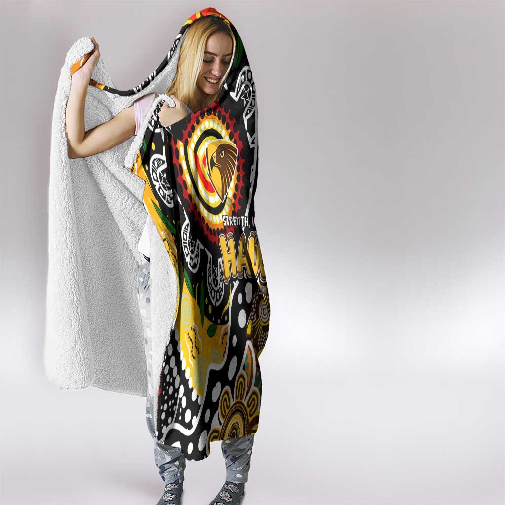 Hawks AFL Celebrating 50 Years of Naidoc Hooded Blanket NAIDOC Week 2025 Aboriginal