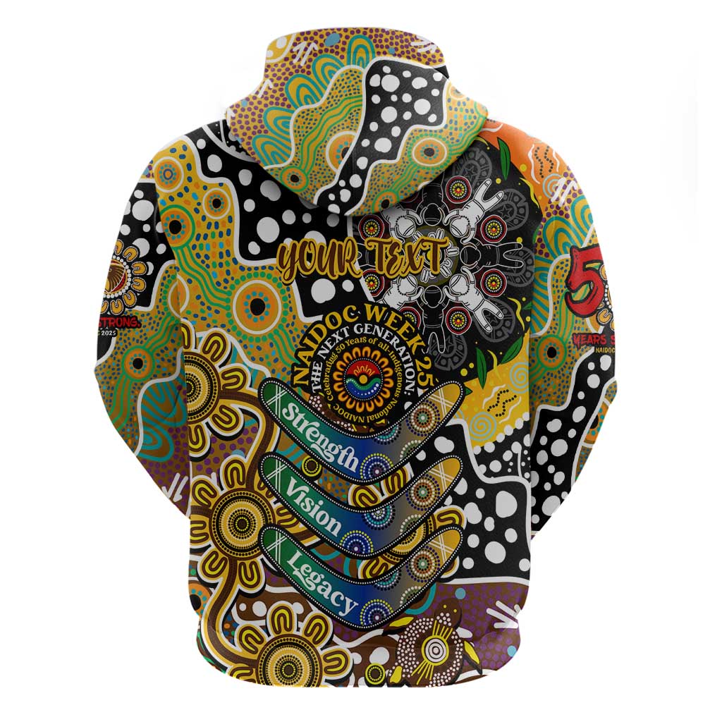 Personalised Hawks AFL Celebrating 50 Years of Naidoc Hoodie NAIDOC Week 2025 Aboriginal