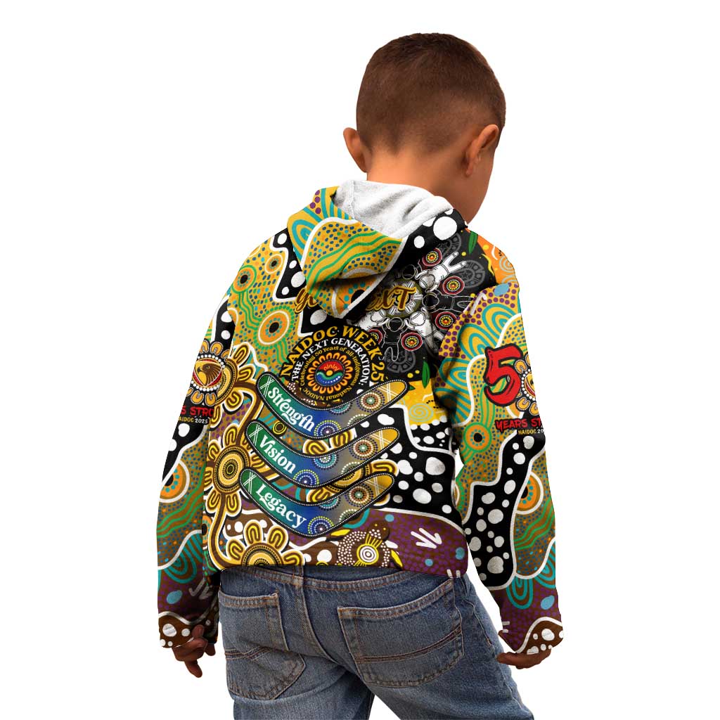 Personalised Hawks AFL Celebrating 50 Years of Naidoc Kid Hoodie NAIDOC Week 2025 Aboriginal
