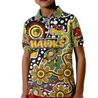 Personalised Hawks AFL Celebrating 50 Years of Naidoc Kid Polo Shirt NAIDOC Week 2025 Aboriginal