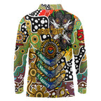 Personalised Hawks AFL Celebrating 50 Years of Naidoc Long Sleeve Polo Shirt NAIDOC Week 2025 Aboriginal