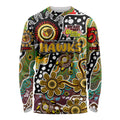Personalised Hawks AFL Celebrating 50 Years of Naidoc Long Sleeve Shirt NAIDOC Week 2025 Aboriginal