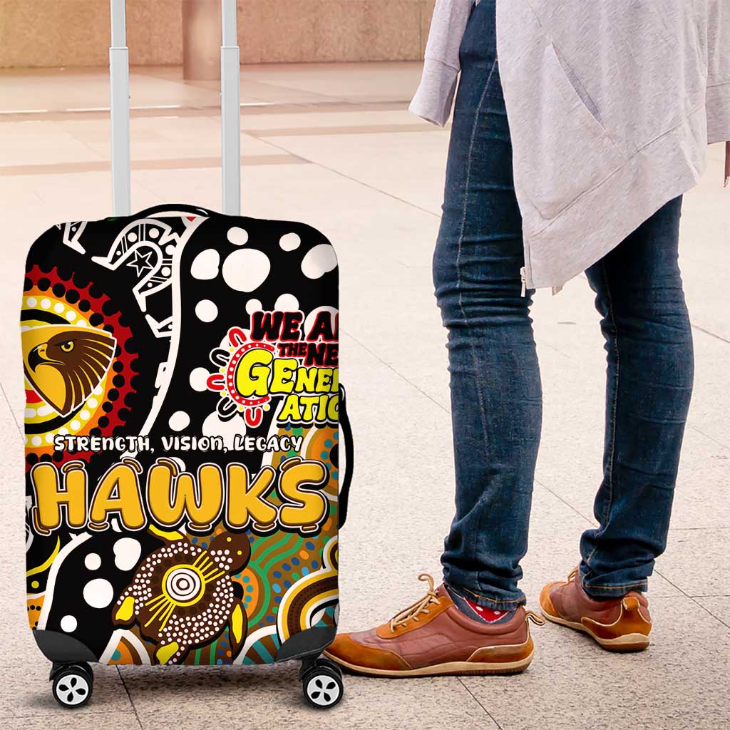 Hawks AFL Celebrating 50 Years of Naidoc Luggage Cover NAIDOC Week 2025 Aboriginal