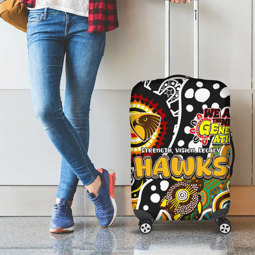 Hawks AFL Celebrating 50 Years of Naidoc Luggage Cover NAIDOC Week 2025 Aboriginal