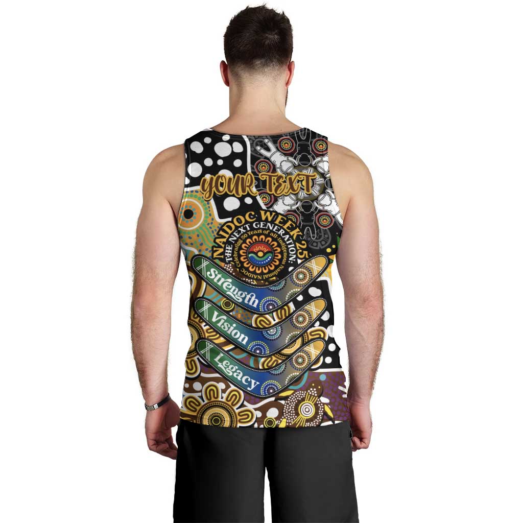 Personalised Hawks AFL Celebrating 50 Years of Naidoc Men Tank Top NAIDOC Week 2025 Aboriginal