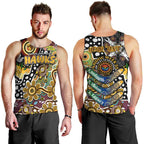Personalised Hawks AFL Celebrating 50 Years of Naidoc Men Tank Top NAIDOC Week 2025 Aboriginal