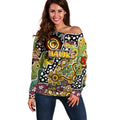 Personalised Hawks AFL Celebrating 50 Years of Naidoc Off Shoulder Sweater NAIDOC Week 2025 Aboriginal