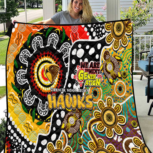 Hawks AFL Celebrating 50 Years of Naidoc Quilt NAIDOC Week 2025 Aboriginal