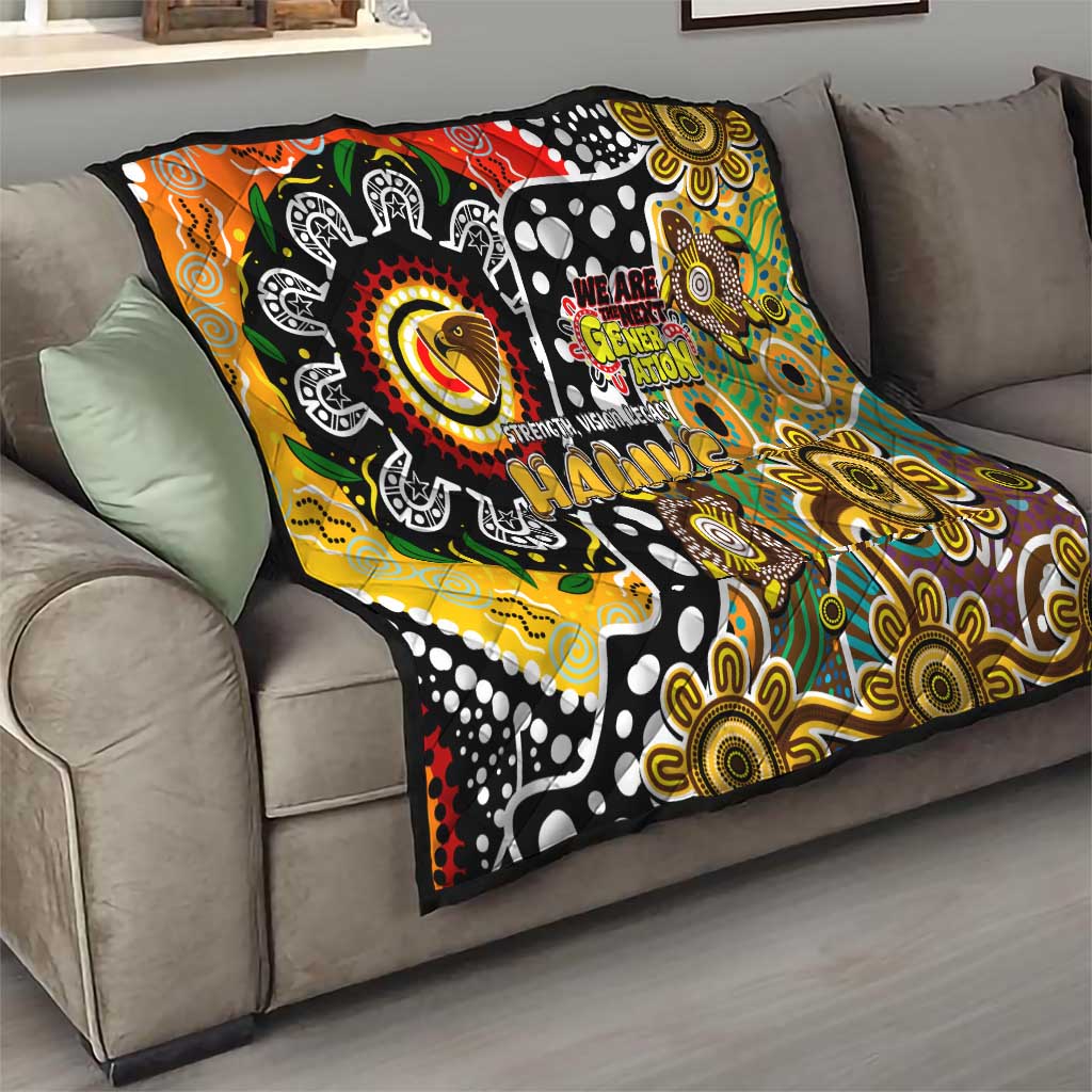 Hawks AFL Celebrating 50 Years of Naidoc Quilt NAIDOC Week 2025 Aboriginal