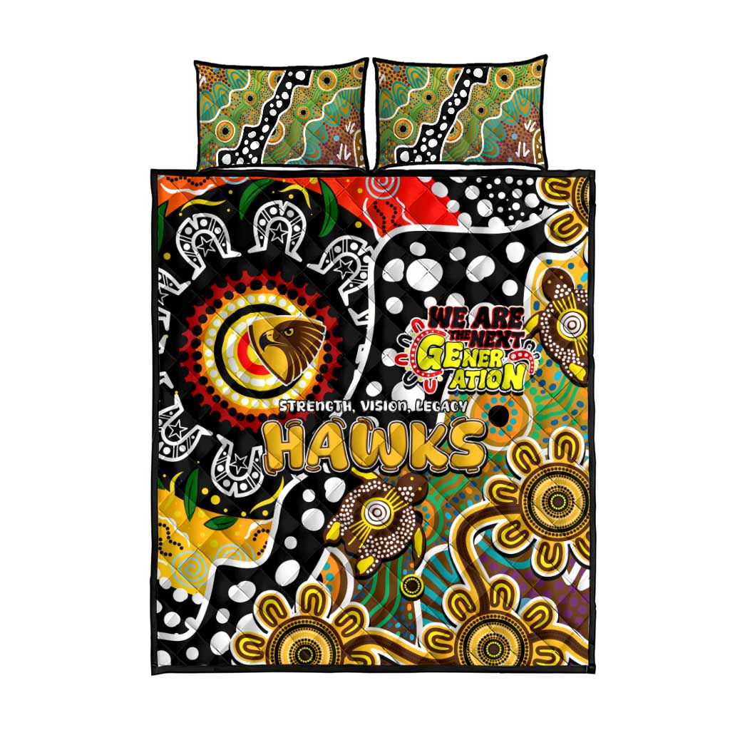 Hawks AFL Celebrating 50 Years of Naidoc Quilt Bed Set NAIDOC Week 2025 Aboriginal