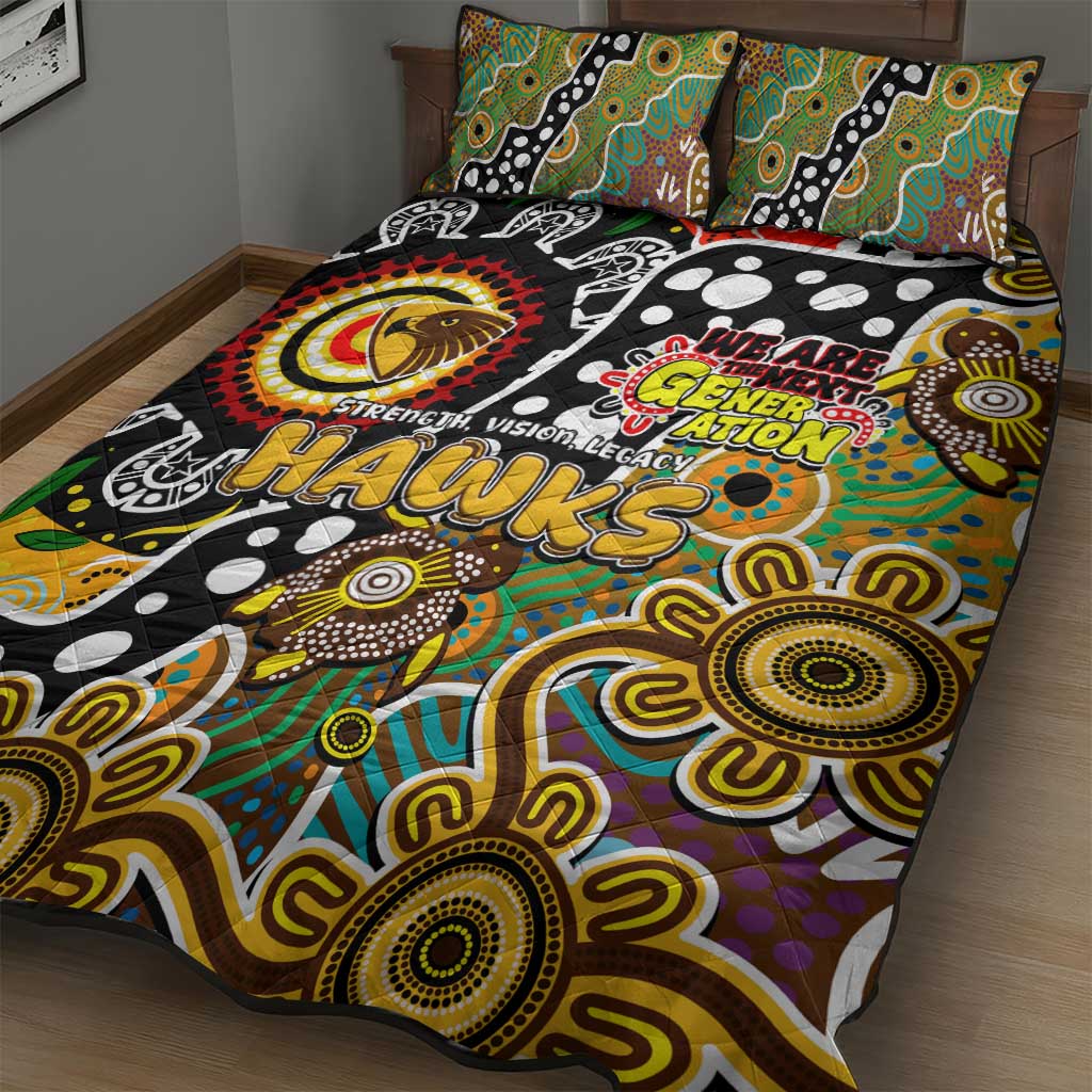 Hawks AFL Celebrating 50 Years of Naidoc Quilt Bed Set NAIDOC Week 2025 Aboriginal