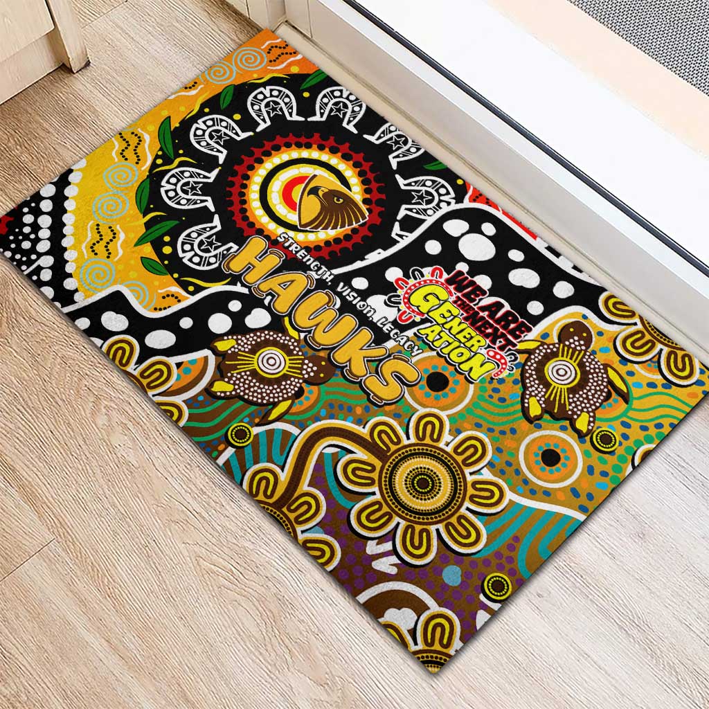 Hawks AFL Celebrating 50 Years of Naidoc Rubber Doormat NAIDOC Week 2025 Aboriginal