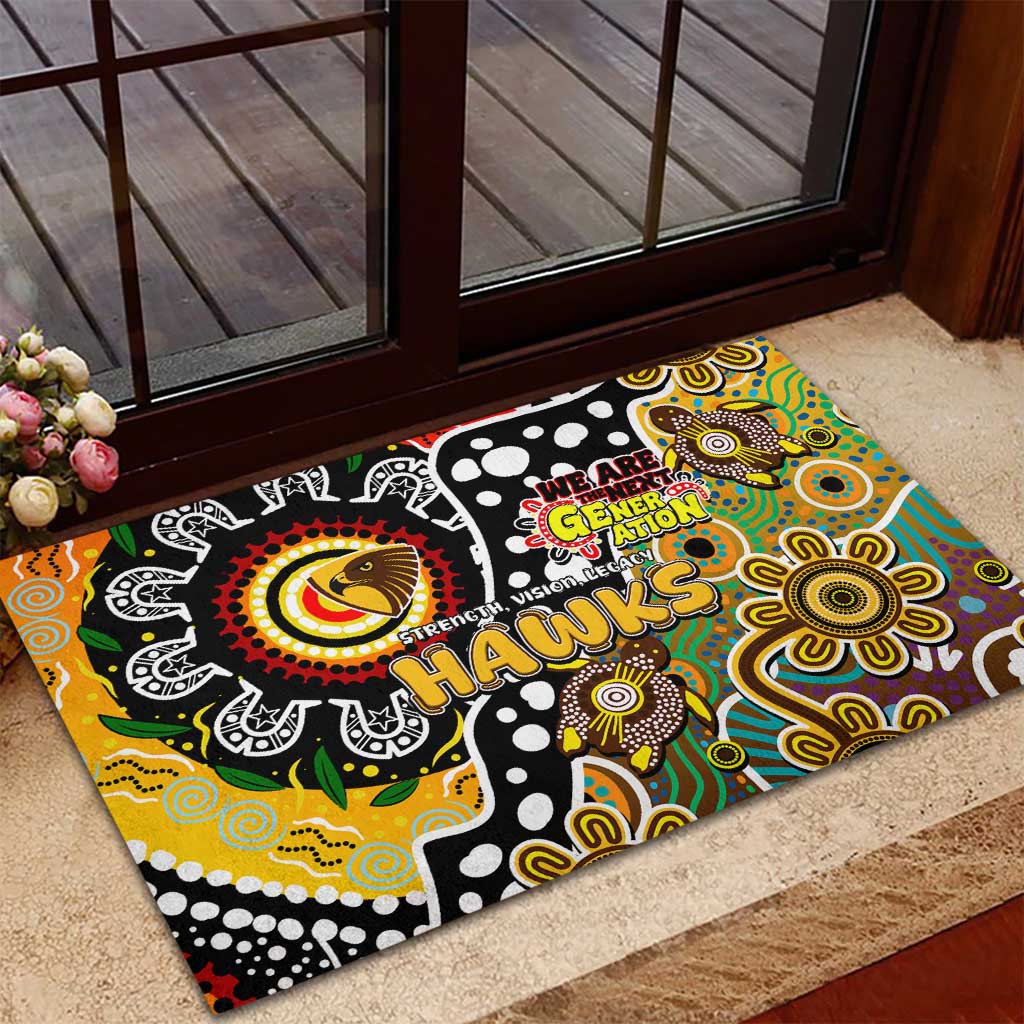 Hawks AFL Celebrating 50 Years of Naidoc Rubber Doormat NAIDOC Week 2025 Aboriginal