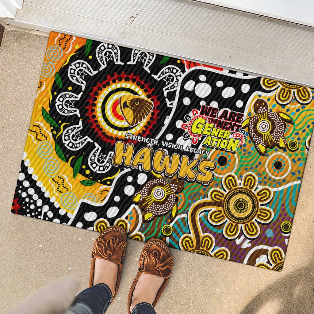 Hawks AFL Celebrating 50 Years of Naidoc Rubber Doormat NAIDOC Week 2025 Aboriginal