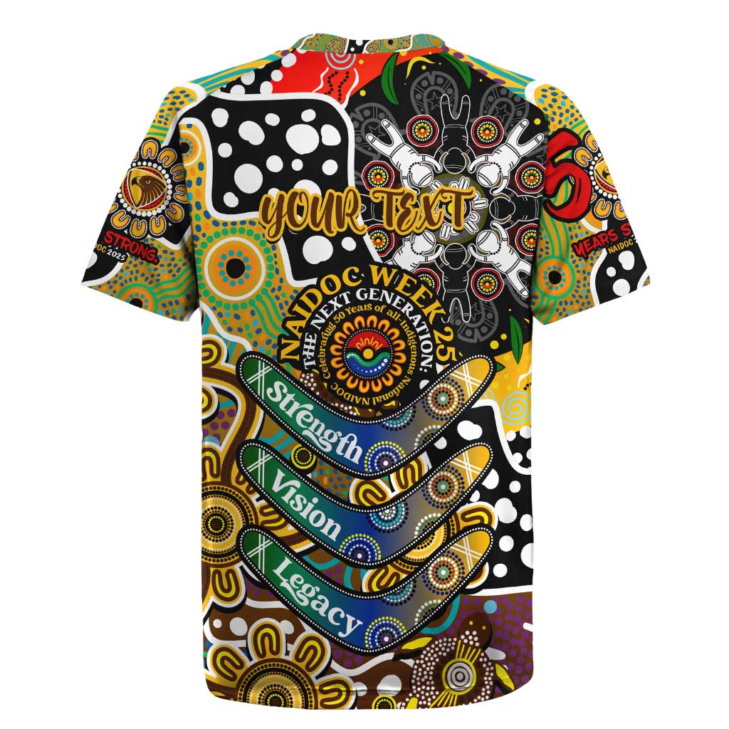 Personalised Hawks AFL Celebrating 50 Years of Naidoc Rugby Jersey NAIDOC Week 2025 Aboriginal