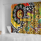 Hawks AFL Celebrating 50 Years of Naidoc Shower Curtain NAIDOC Week 2025 Aboriginal