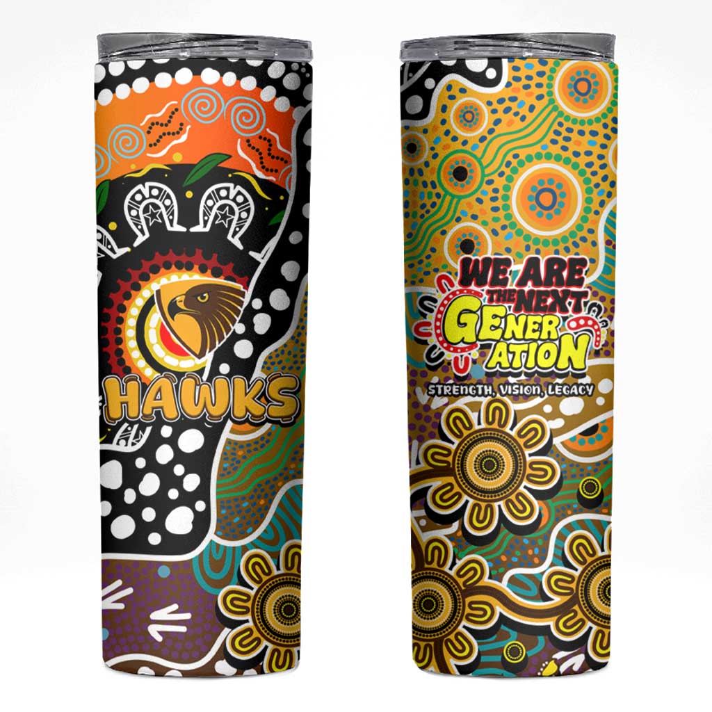 Hawks AFL Celebrating 50 Years of Naidoc Skinny Tumbler NAIDOC Week 2025 Aboriginal