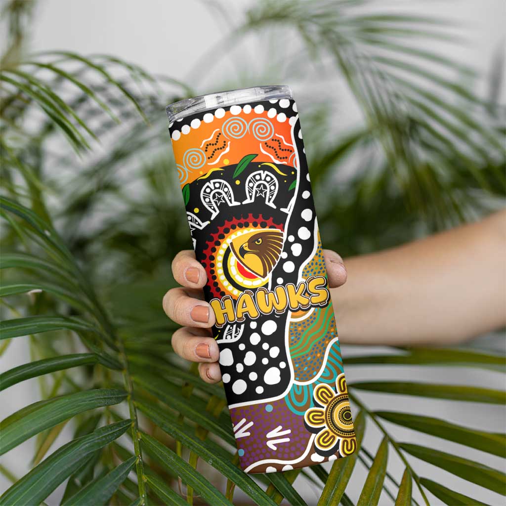 Hawks AFL Celebrating 50 Years of Naidoc Skinny Tumbler NAIDOC Week 2025 Aboriginal