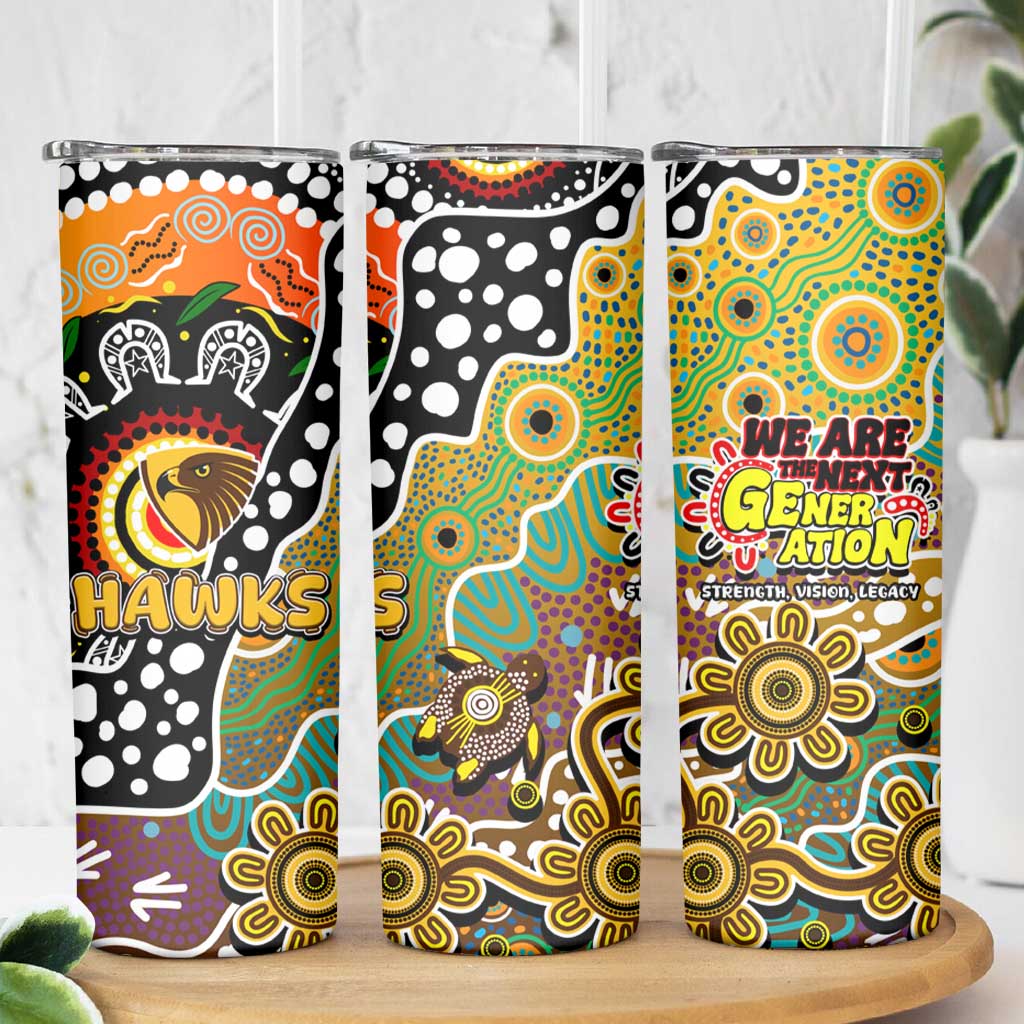 Hawks AFL Celebrating 50 Years of Naidoc Skinny Tumbler NAIDOC Week 2025 Aboriginal
