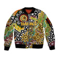Personalised Hawks AFL Celebrating 50 Years of Naidoc Sleeve Zip Bomber Jacket NAIDOC Week 2025 Aboriginal