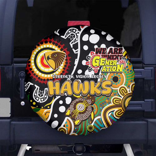 Hawks AFL Celebrating 50 Years of Naidoc Spare Tire Cover NAIDOC Week 2025 Aboriginal