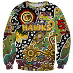 Personalised Hawks AFL Celebrating 50 Years of Naidoc Sweatshirt NAIDOC Week 2025 Aboriginal