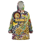 Personalised Hawks AFL Celebrating 50 Years of Naidoc Wearable Blanket Hoodie NAIDOC Week 2025 Aboriginal