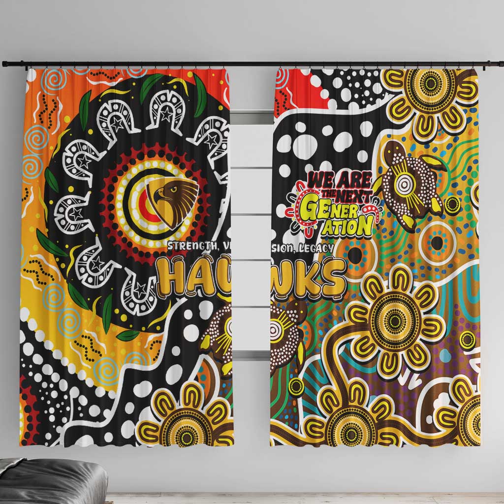 Hawks AFL Celebrating 50 Years of Naidoc Window Curtain NAIDOC Week 2025 Aboriginal