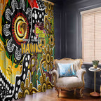 Hawks AFL Celebrating 50 Years of Naidoc Window Curtain NAIDOC Week 2025 Aboriginal