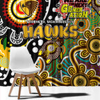 Hawks AFL Celebrating 50 Years of Naidoc Window Curtain NAIDOC Week 2025 Aboriginal