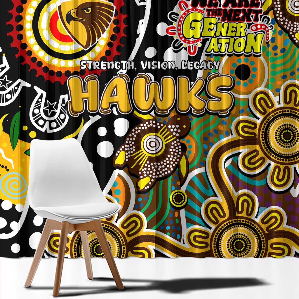 Hawks AFL Celebrating 50 Years of Naidoc Window Curtain NAIDOC Week 2025 Aboriginal