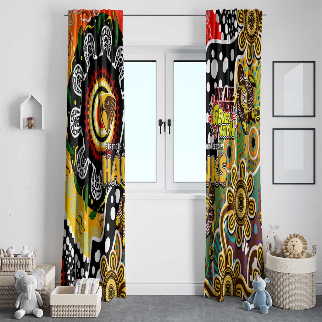 Hawks AFL Celebrating 50 Years of Naidoc Window Curtain NAIDOC Week 2025 Aboriginal