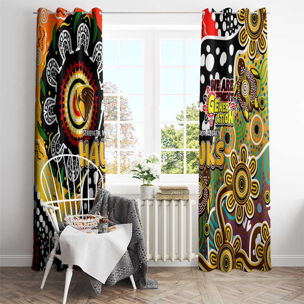 Hawks AFL Celebrating 50 Years of Naidoc Window Curtain NAIDOC Week 2025 Aboriginal