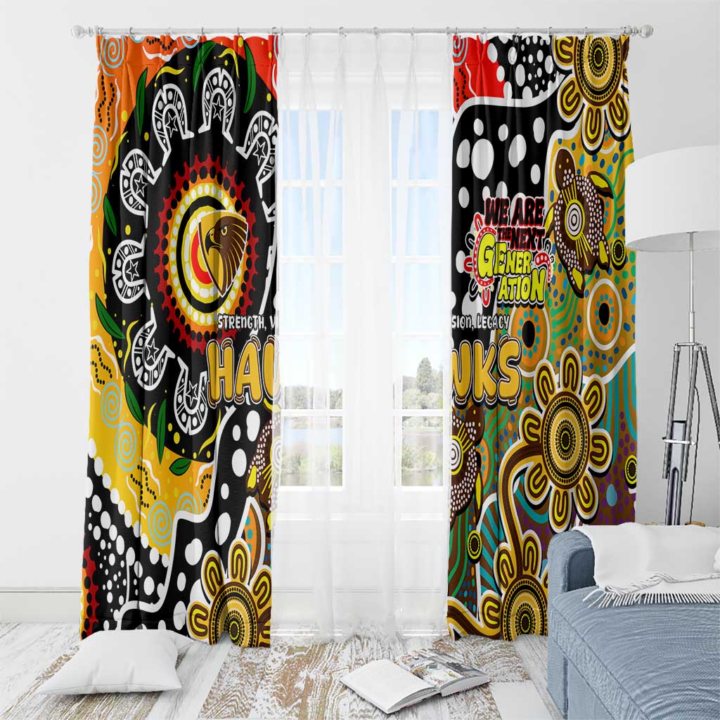 Hawks AFL Celebrating 50 Years of Naidoc Window Curtain NAIDOC Week 2025 Aboriginal
