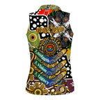 Personalised Hawks AFL Celebrating 50 Years of Naidoc Women Sleeveless Polo Shirt NAIDOC Week 2025 Aboriginal