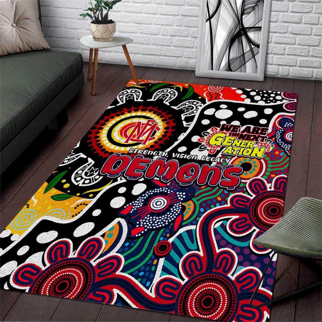 Demons AFL Celebrating 50 Years of Naidoc Area Rug NAIDOC Week 2025 Aboriginal