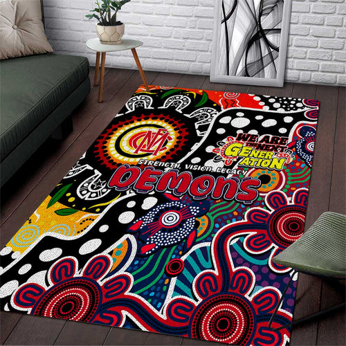 Demons AFL Celebrating 50 Years of Naidoc Area Rug NAIDOC Week 2025 Aboriginal