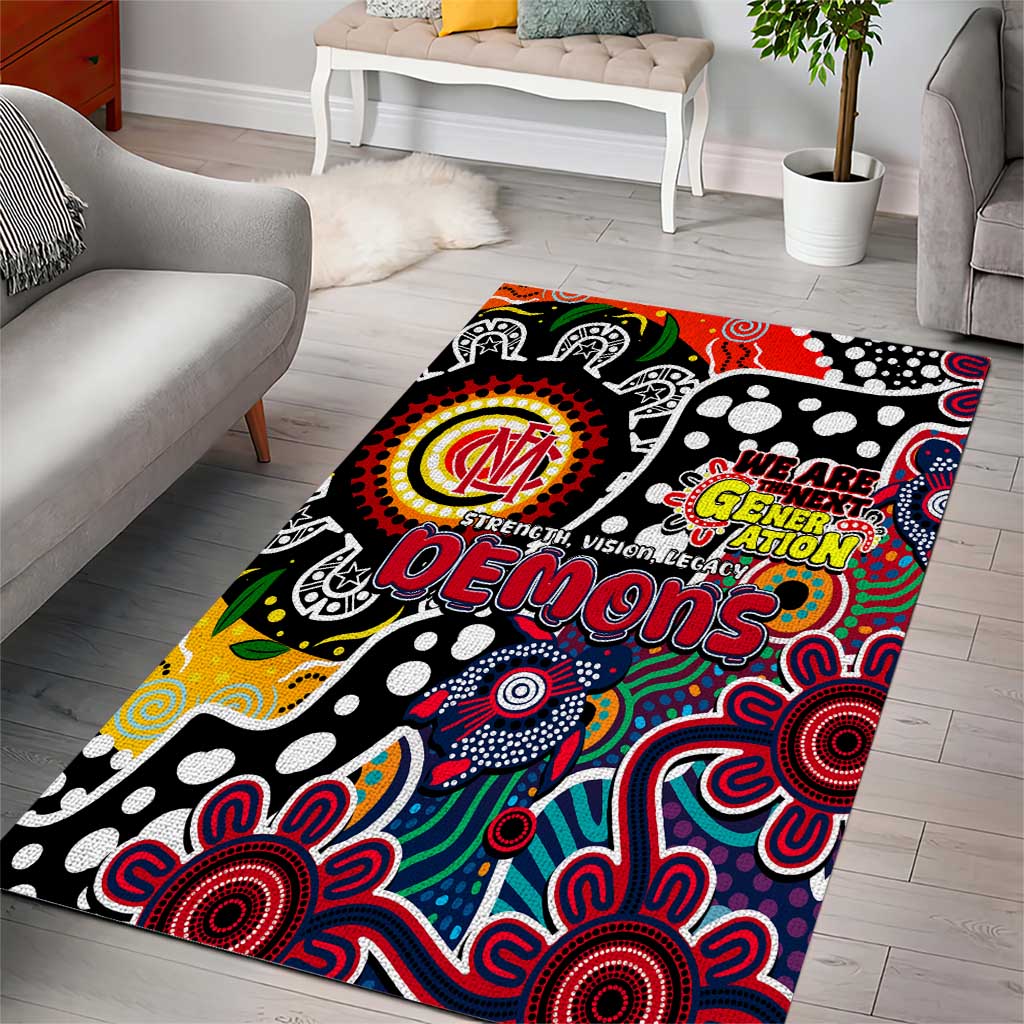 Demons AFL Celebrating 50 Years of Naidoc Area Rug NAIDOC Week 2025 Aboriginal