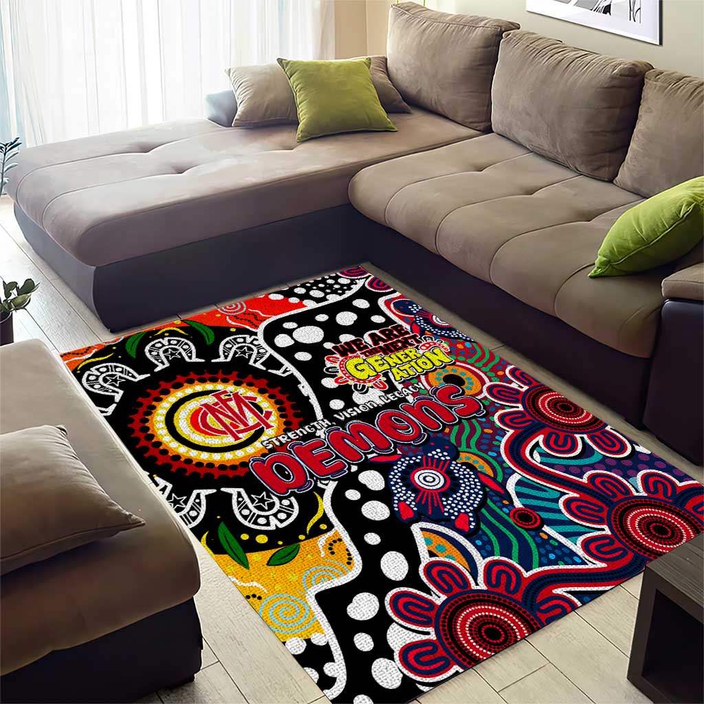 Demons AFL Celebrating 50 Years of Naidoc Area Rug NAIDOC Week 2025 Aboriginal