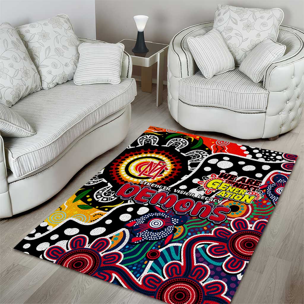 Demons AFL Celebrating 50 Years of Naidoc Area Rug NAIDOC Week 2025 Aboriginal