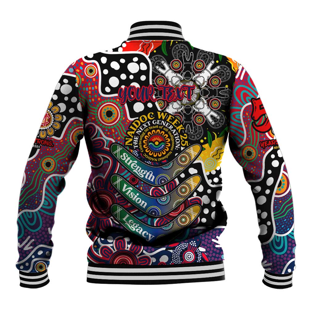Personalised Demons AFL Celebrating 50 Years of Naidoc Baseball Jacket NAIDOC Week 2025 Aboriginal