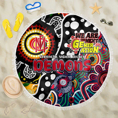 Demons AFL Celebrating 50 Years of Naidoc Beach Blanket NAIDOC Week 2025 Aboriginal